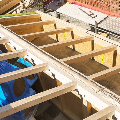 Aufstockung Holzbau Dachgeschoss